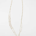 18k gold-plated necklace with mother of pearl ornaments - ELLY