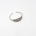 Copper bracelet coated in silver rhodium - ELLY