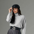 Cream High Neck Sweater - ELLY