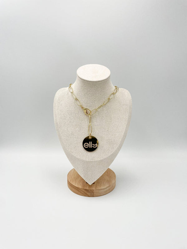 ELLY Necklace - 18 Karat Gold Plated Brass Chain - ELLY