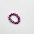 Gold plated 18 karat lab colored stone ring - ELLY