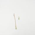Green Ornament 18-Karat Gold-Plated Brass Earrings - ELLY