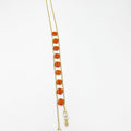Jade Necklace, gold plated 18 karat - ELLY