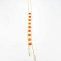 Jade Necklace, gold plated 18 karat - ELLY
