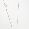 Light Green Crystal Ornaments 18K Gold Plated ELLY Necklace - ELLY