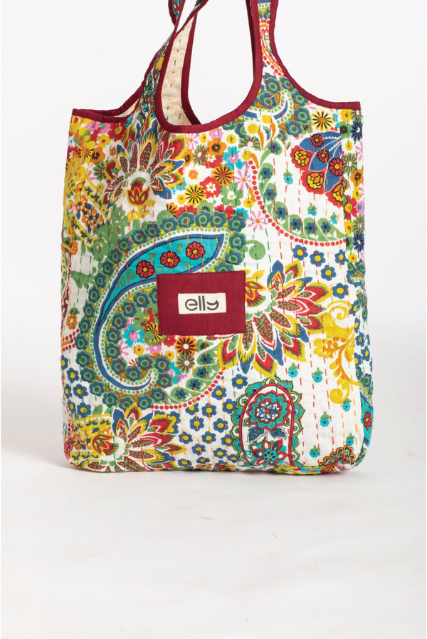 Limited Edition Bohemian Floral Tote Bag - ELLY