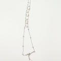 Silver bracelet with mother of pearl ornaments - ELLY