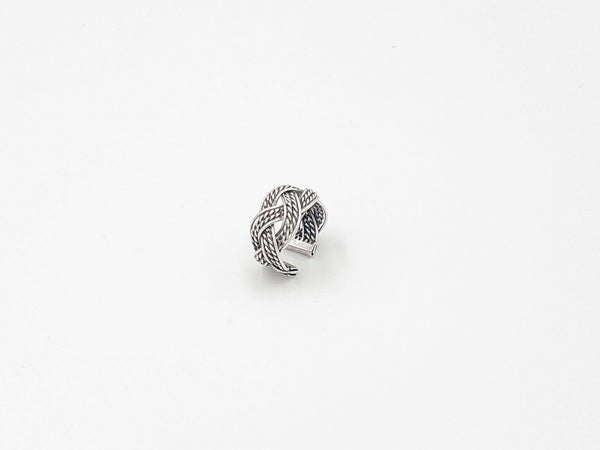 Silver plated brass ring - ELLY